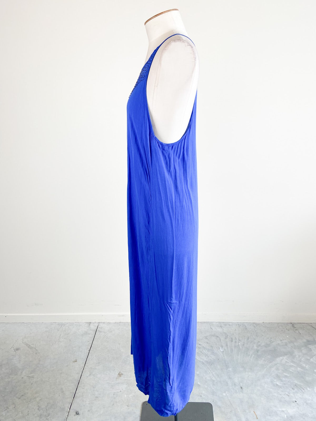 Cobalt Blue Embellished Maxi Dress | Size S